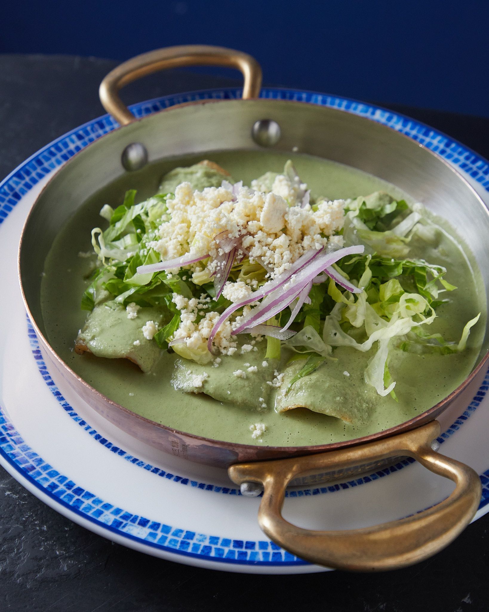 empipianadas verdes de restaurantes Azul