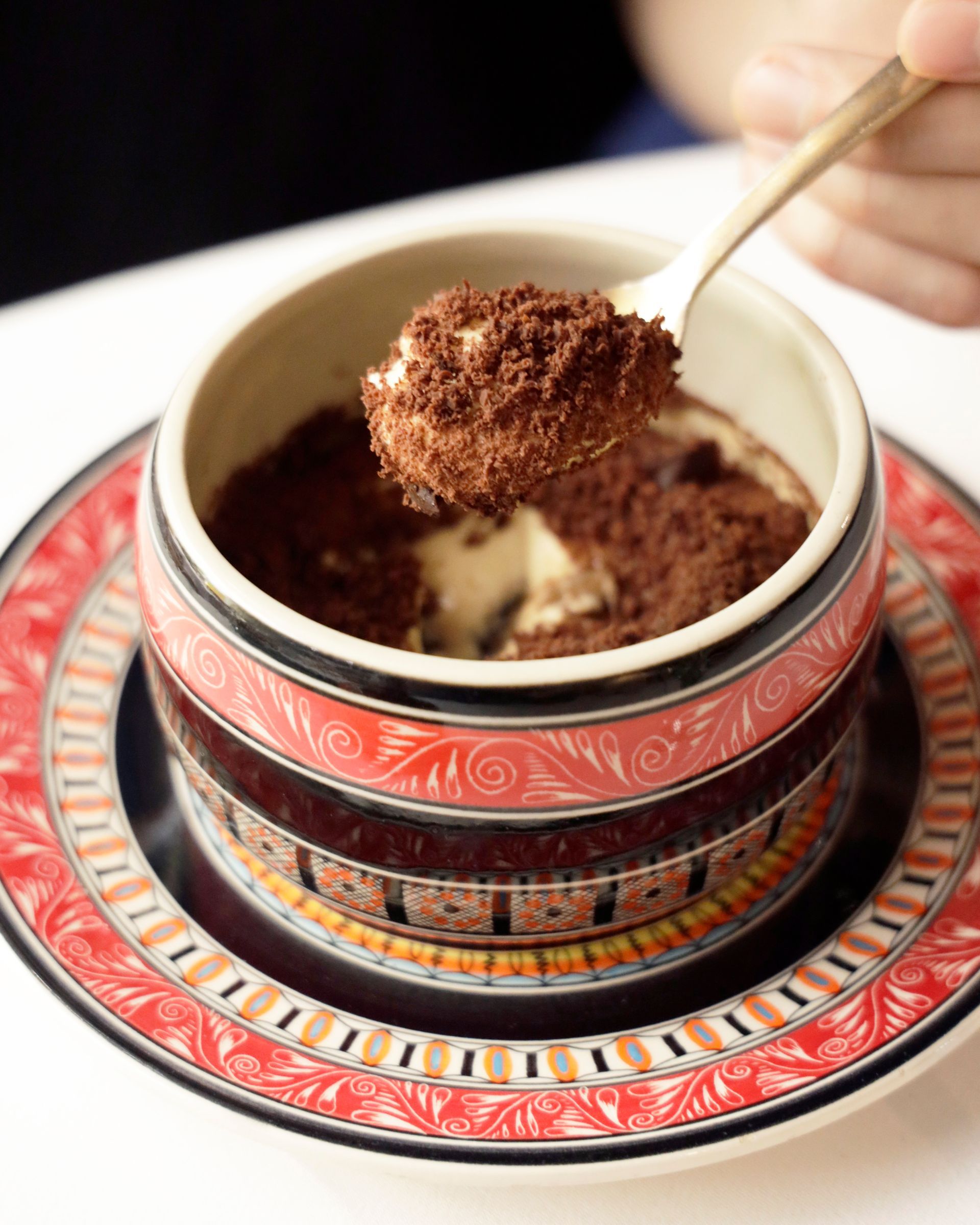 tiramisú de restaurantes Azul