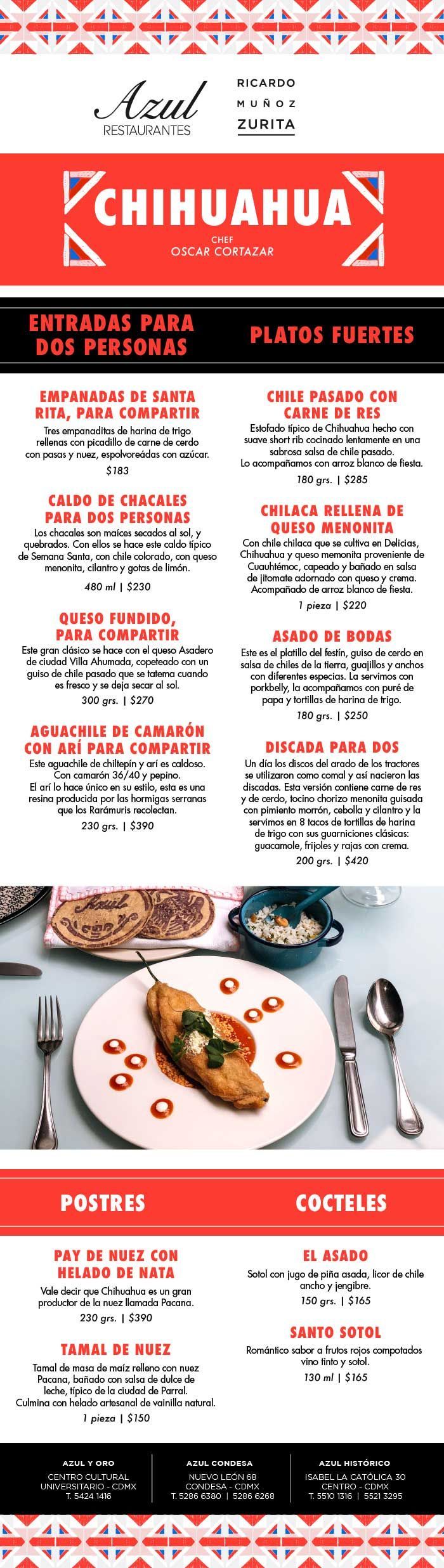 Festival de Chihuahua de restaurantes Azul