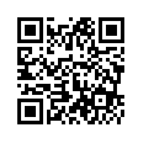 Un código QR en blanco y negro sobre un fondo blanco.