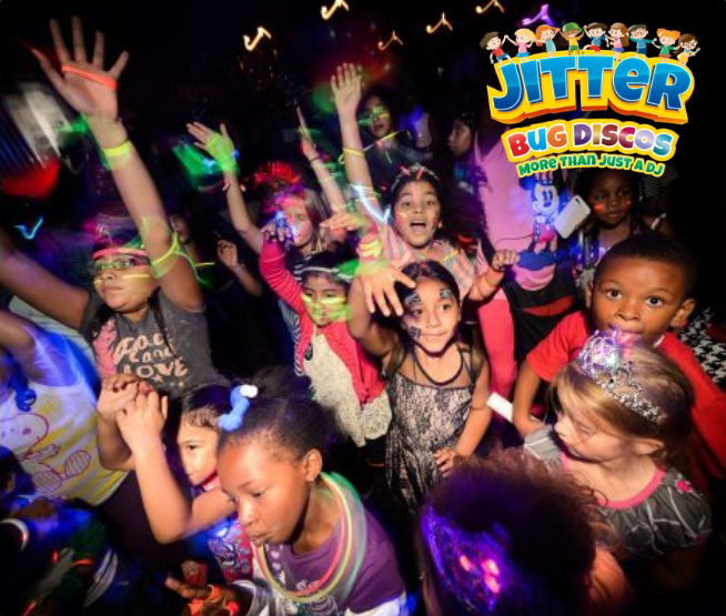 A group of children are dancing at a jitter bug disco Eastern Suburbs