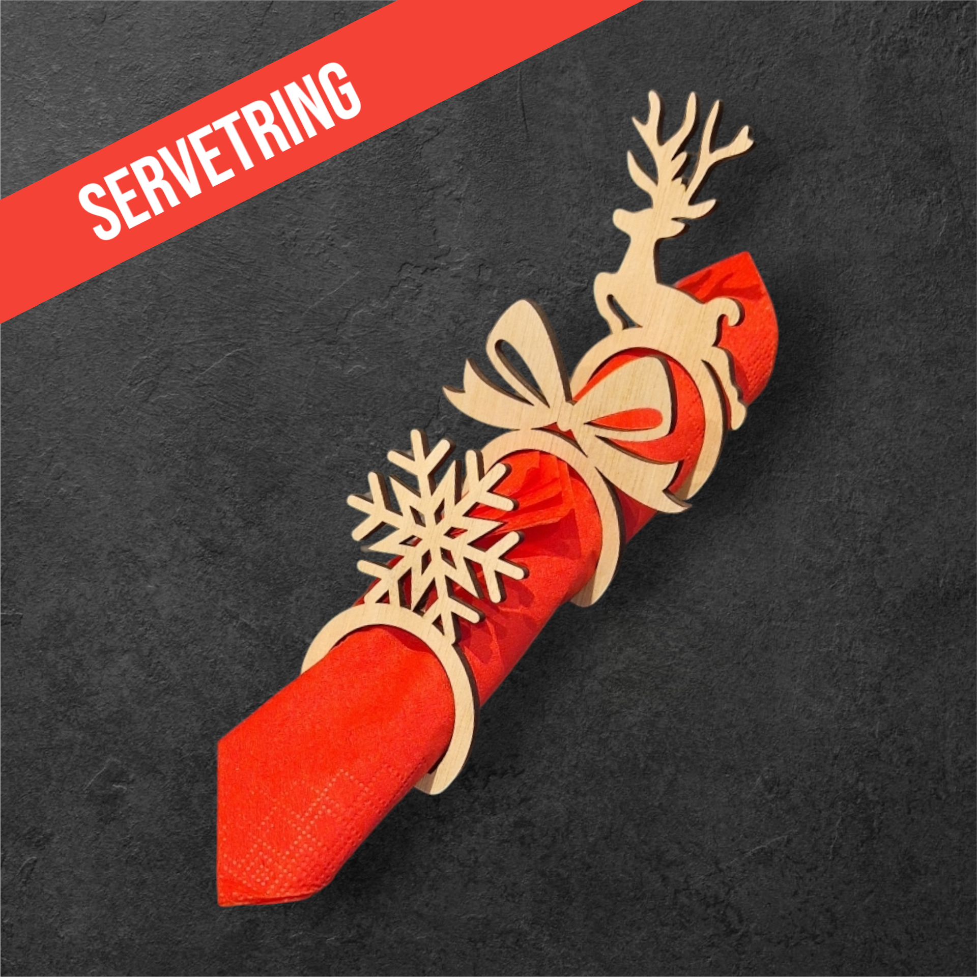 Servetring - Kerst