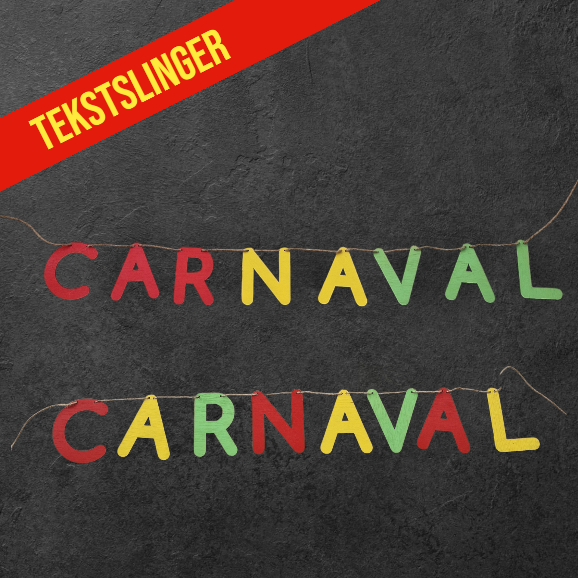 Tekstslinger - Carnaval - Rood, Geel, Groen