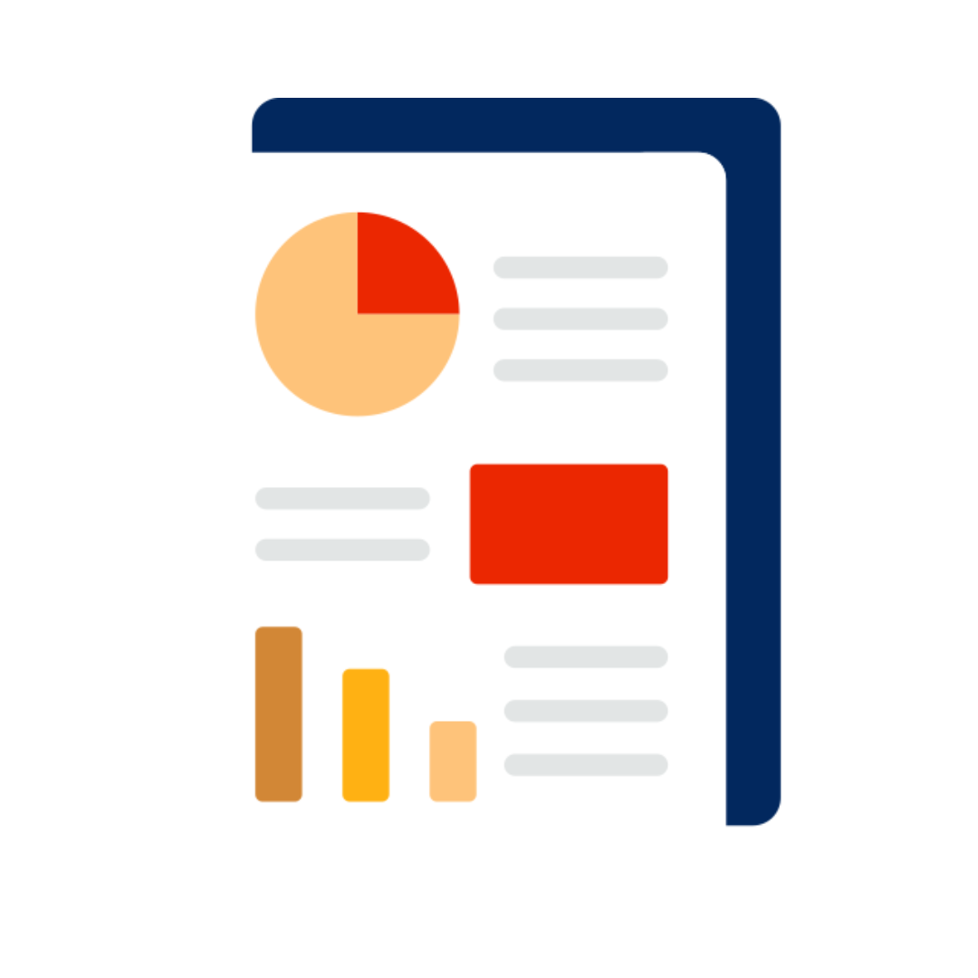 Report document with charts and graphs.