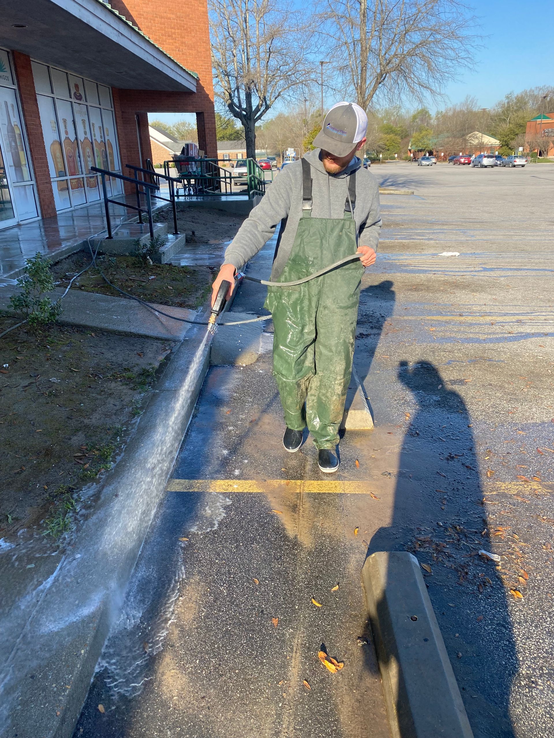 sidewalk pressure washing