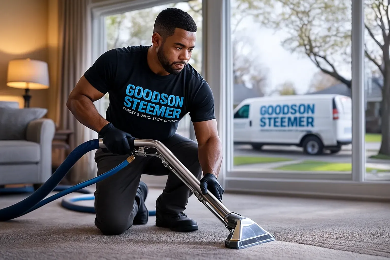 carpet cleaning Southfield MI — professional deep steam extraction by Goodson Steemer