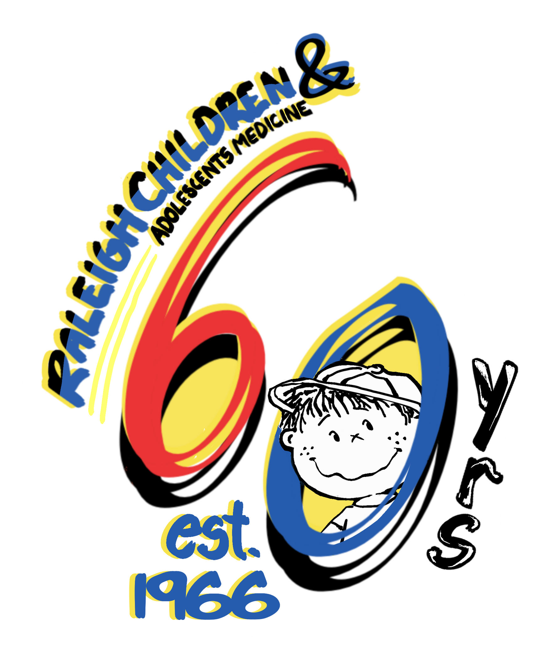 Logo for the 60th annual Pediatric Nurses Conference, with a child illustration and blue-yellow-red accents.