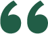 Green quotation marks icon on a white background