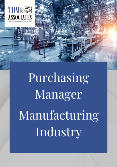 Purchasing Manager - Manufacturing Industry