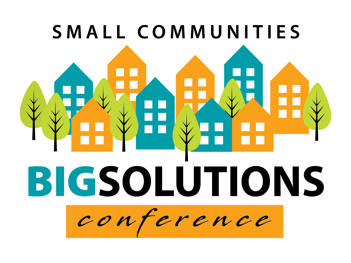 The logo for the small communities bigsolutions conference
