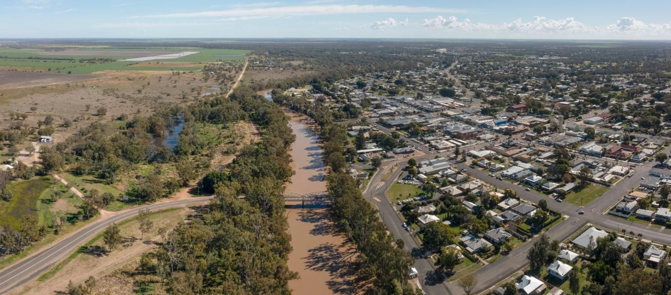 An Aerial View of a River Surrounded by Trees and a City — Pit Express in Gosford, NSW