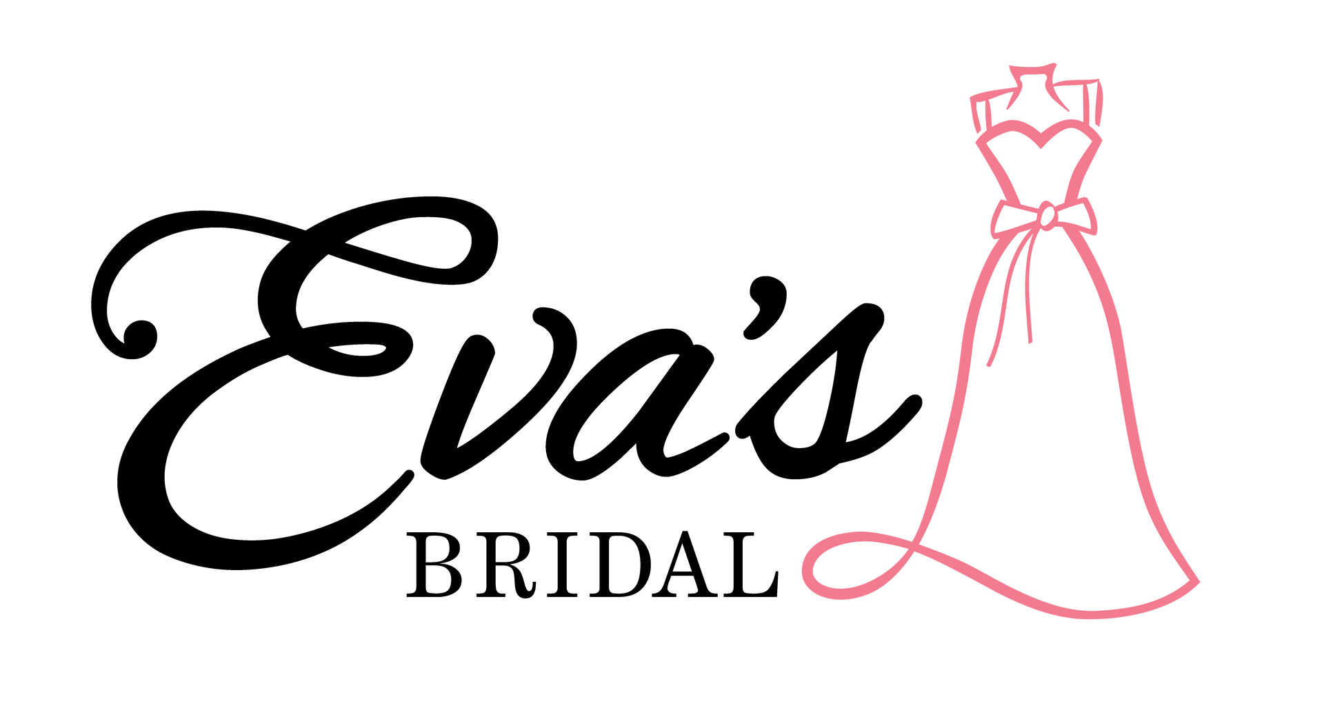 A drawing of a pink dress on a mannequin on a white background.