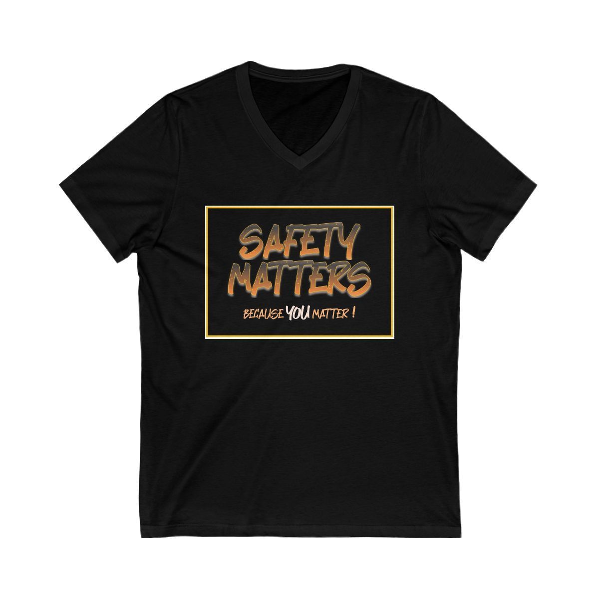 Black Shirt with square and says
