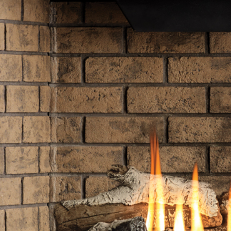 Brick or Stone side and back panels