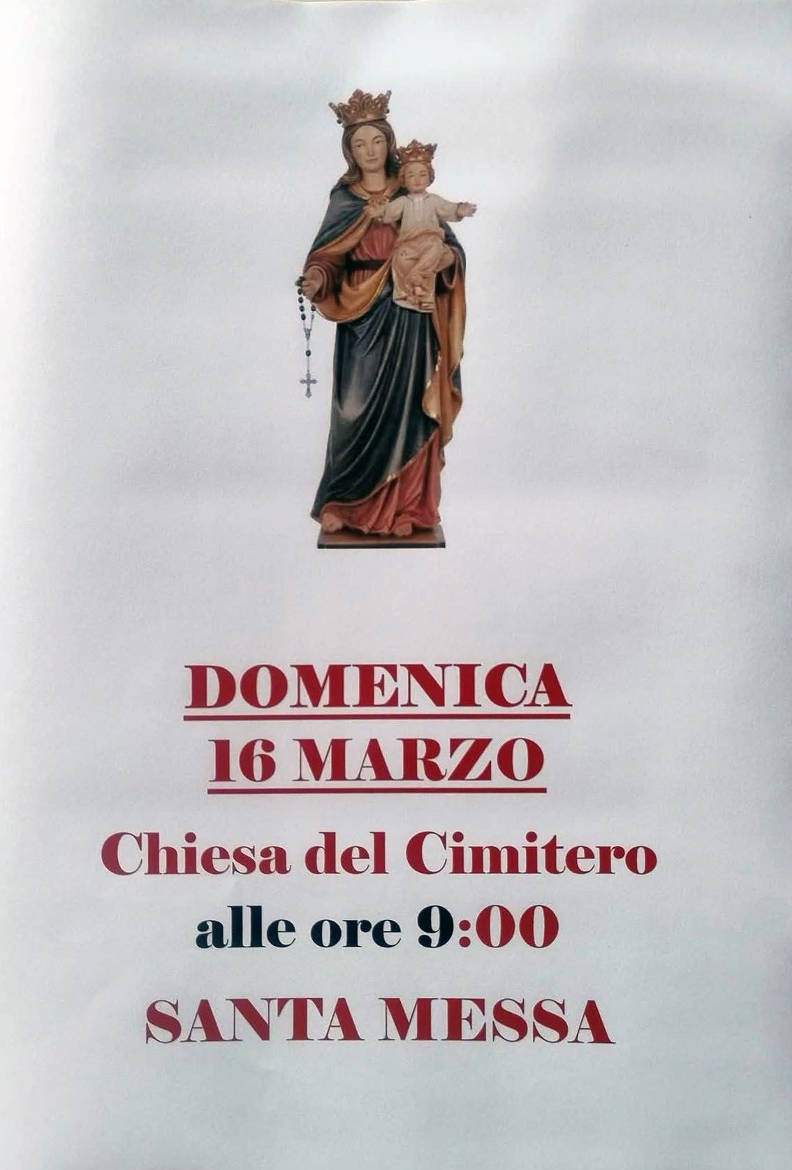 necrologio santa messa