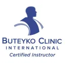 A logo for buteyko clinic international certified instructor