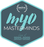 A logo for myo masterminds class of 2022-2023