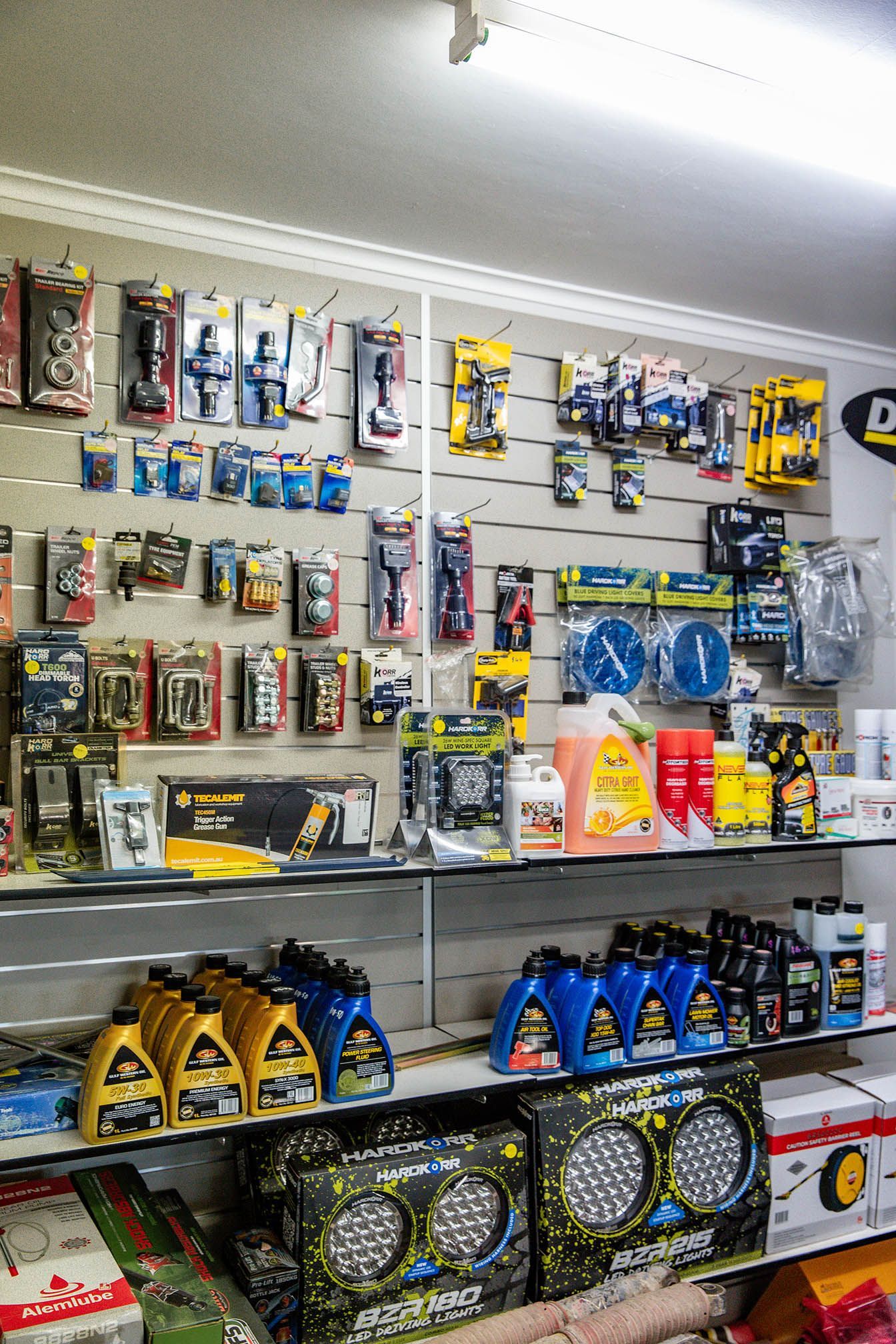 Car accessories in Millmerran Queensland, A store filled with lots of different types of tools and supplies.