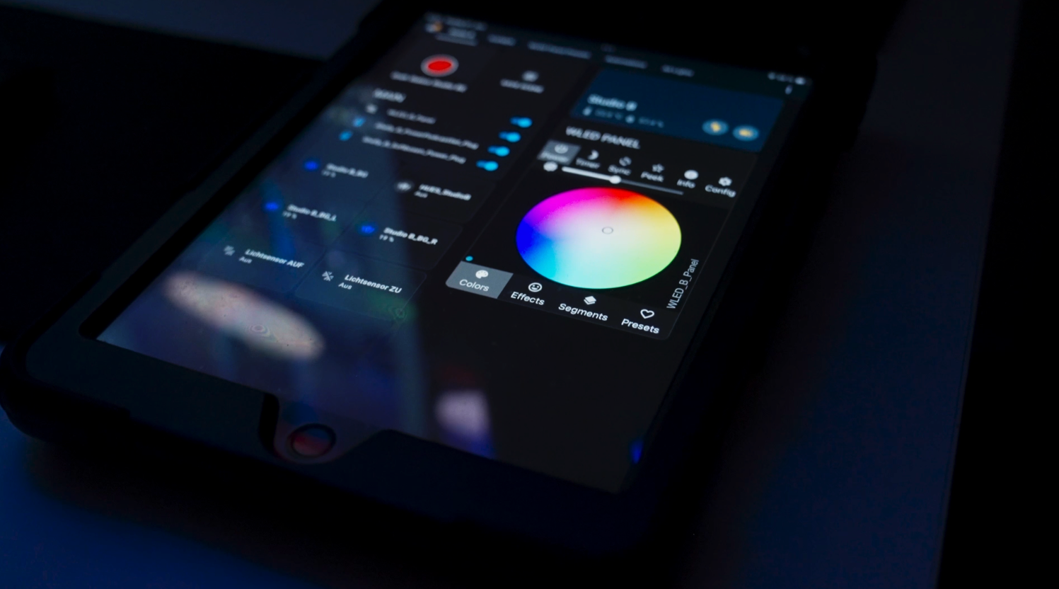Home Assistant Tablet Steuerung in Studio B