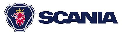 Un logo Scania con una corona sopra