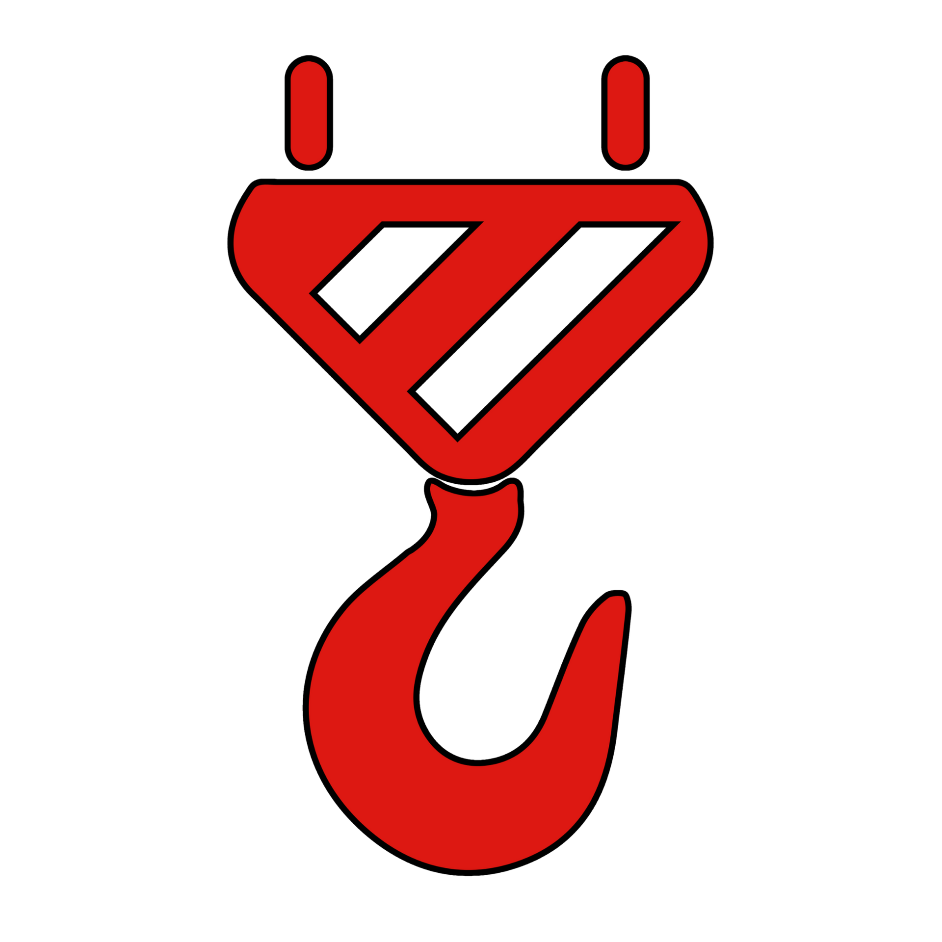 White letter B on a red rounded square background.