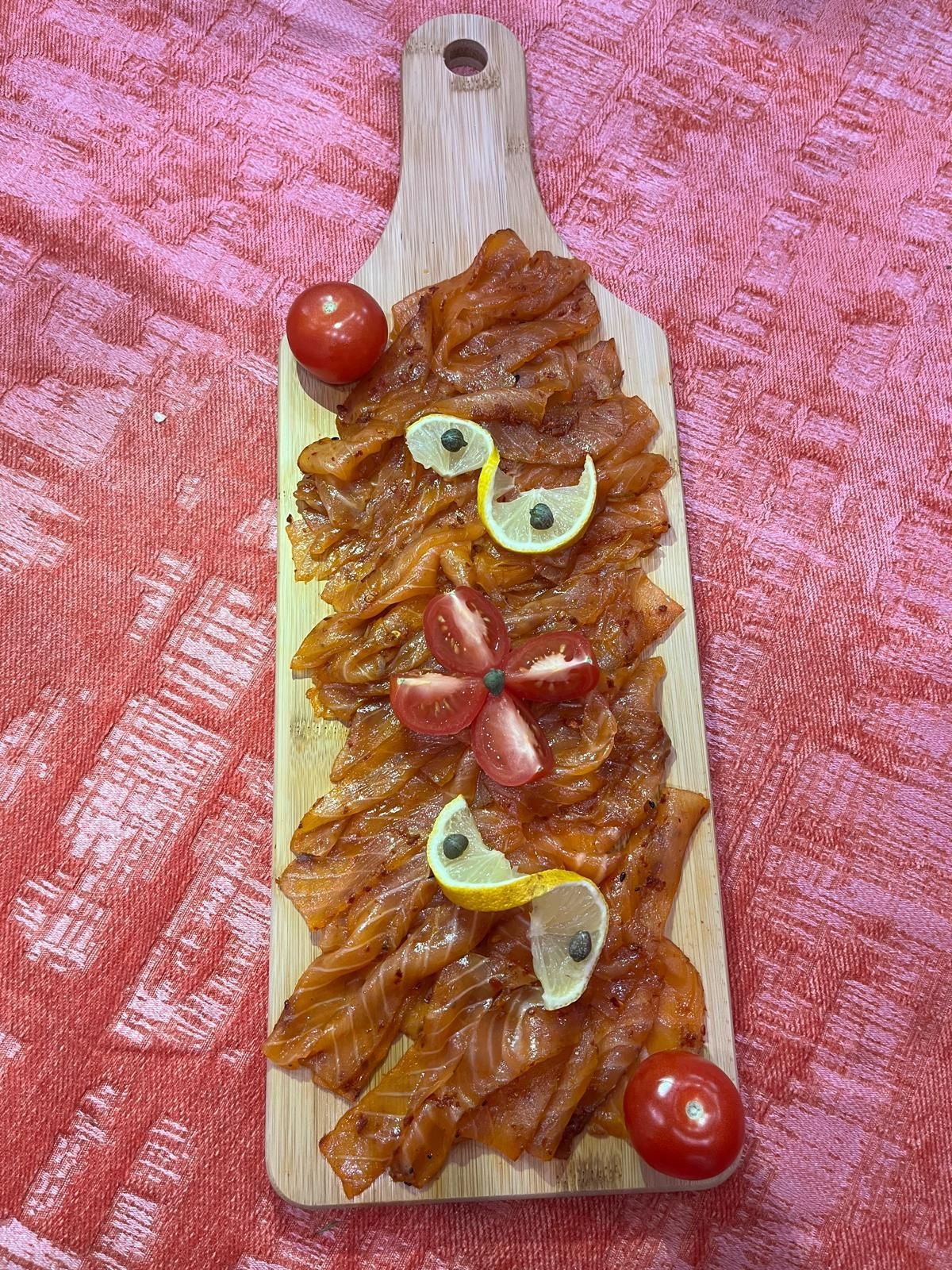 Saumon fumé à la harissa