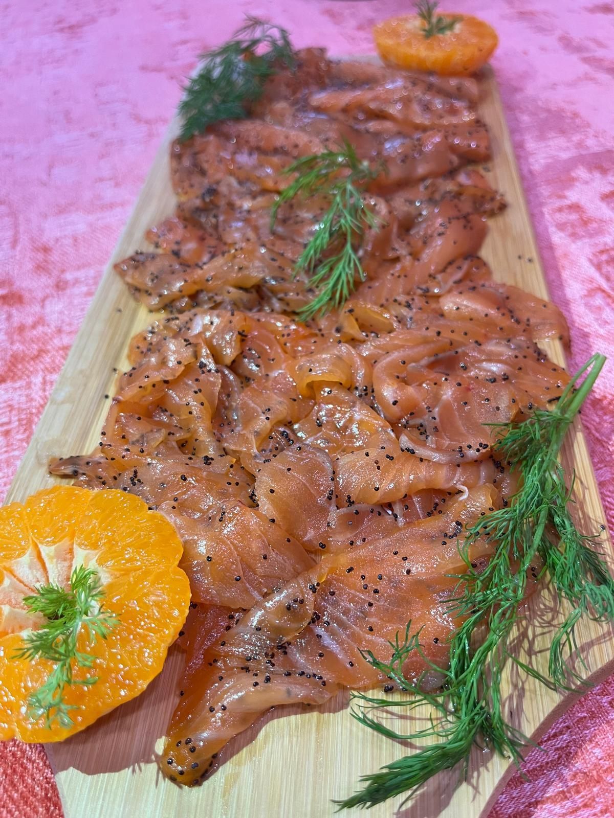 Saumon fumé aux graines de pavot