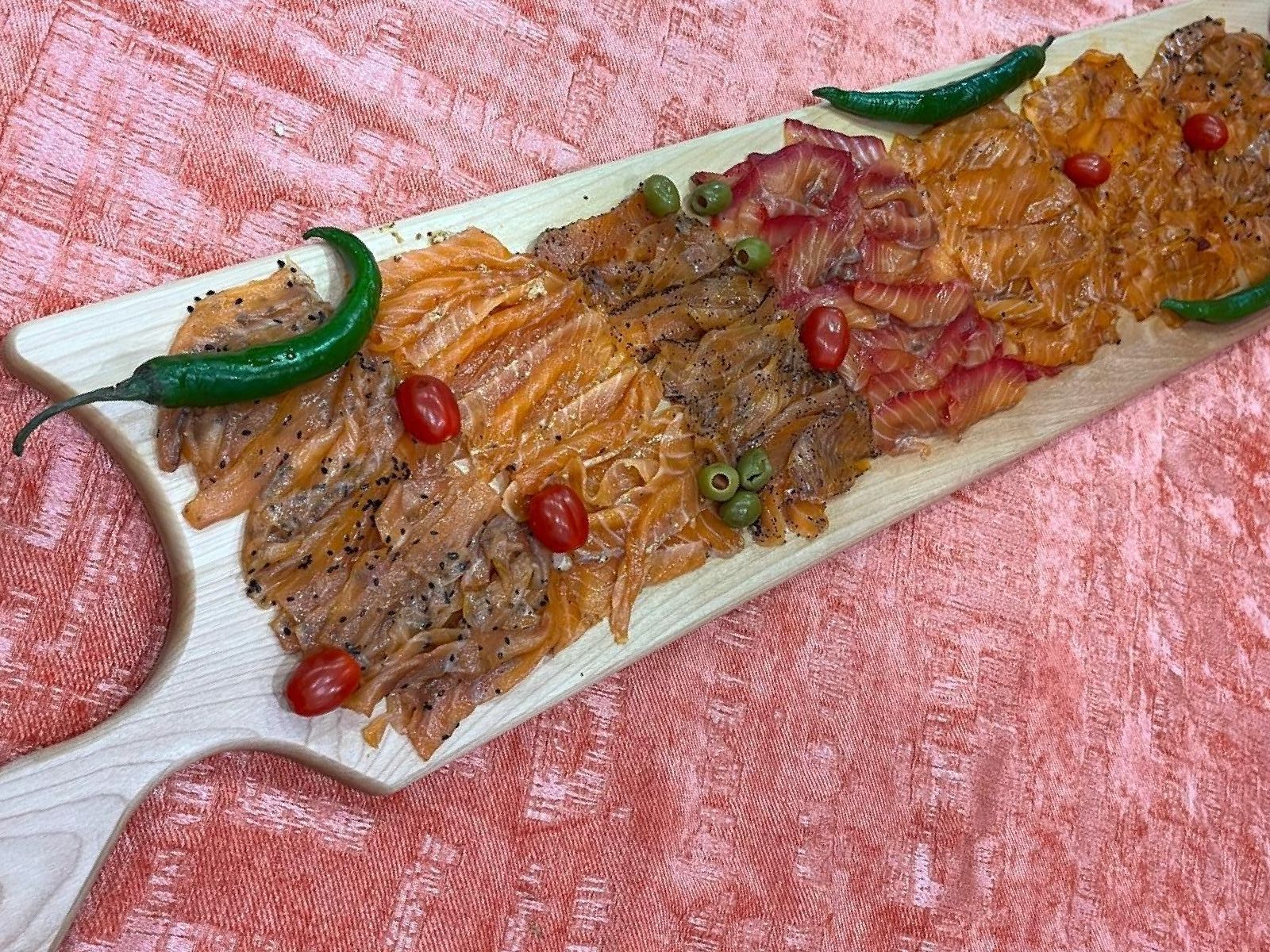 Plateau de saumon fumé mélangé