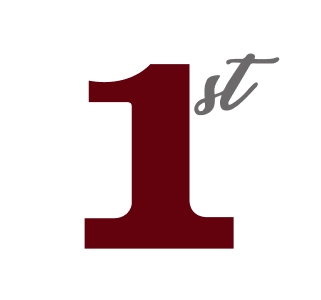 A maroon 