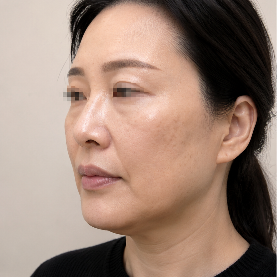 Patient before nose thread lifting treatment at JRYN Seomyeon, Busan