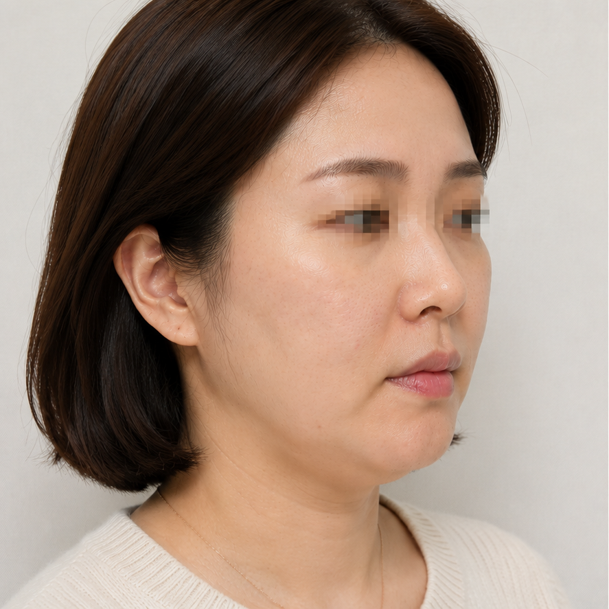 Patient before pdo thread lifting treatment at JRYN Seomyeon, Busan