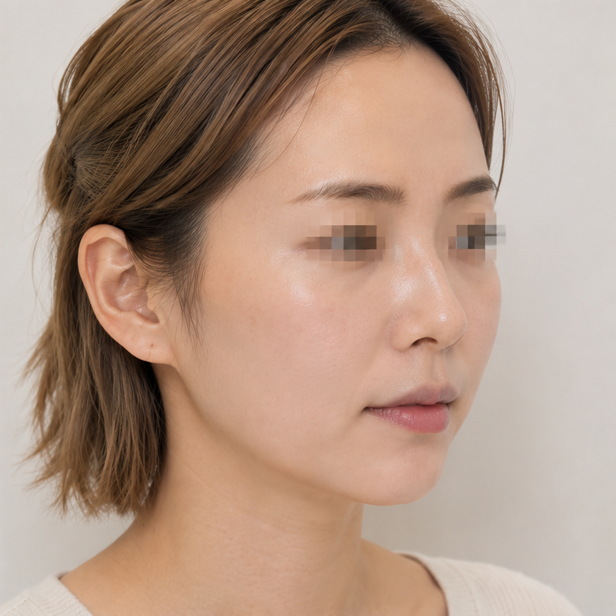 Same patient after pico toning laser at JRYN Busan