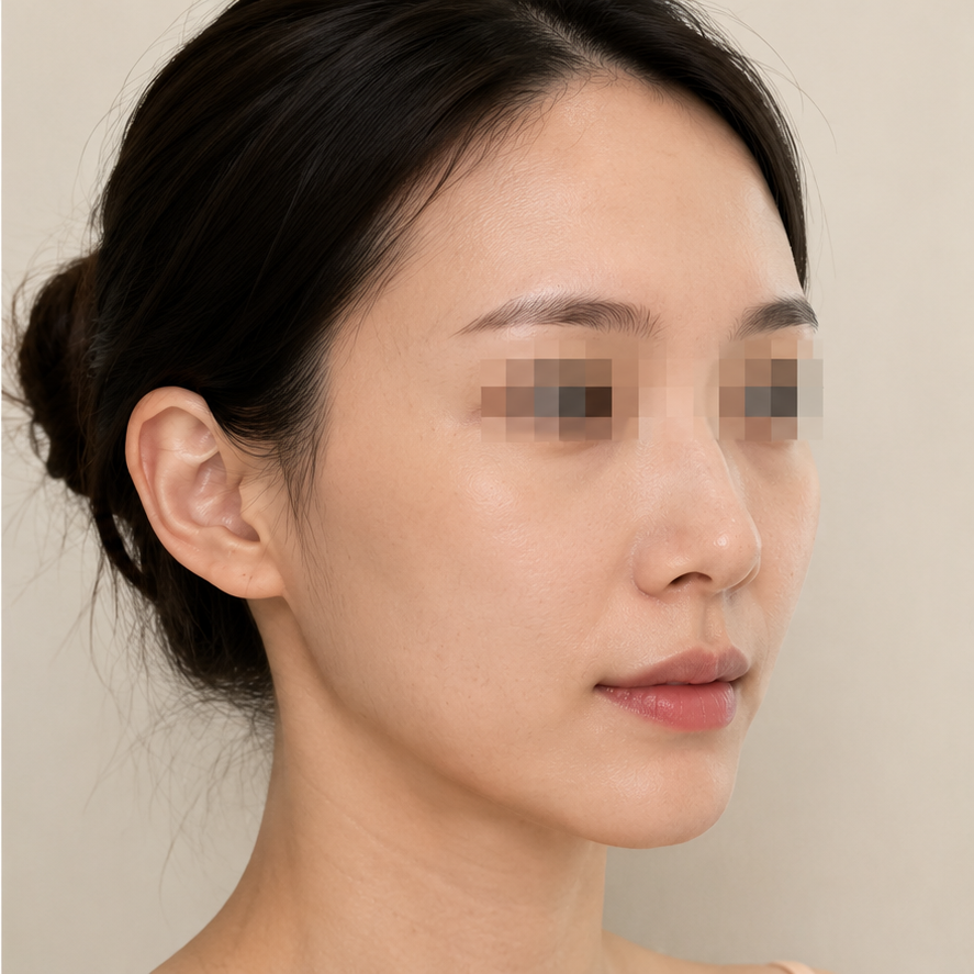 Same patient after sculptra plla at JRYN Busan