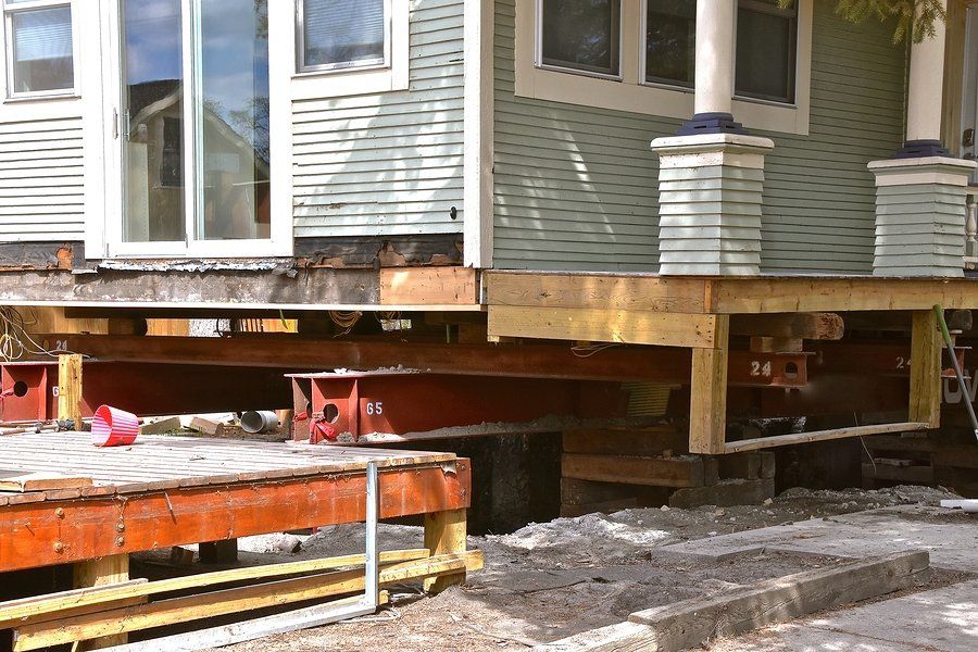 crawl space under renovation