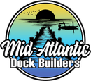 The logo for mid-atlantic dock builders shows a dock and boats in the water.