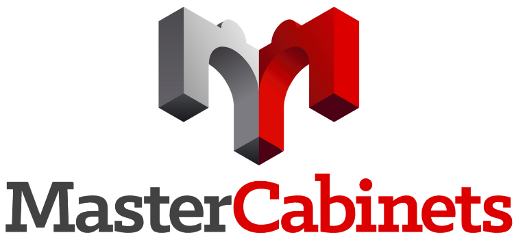 Logo for Master Cabinets; a stylized