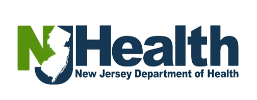 New Jersey Department of Health logo in green, blue, and black text