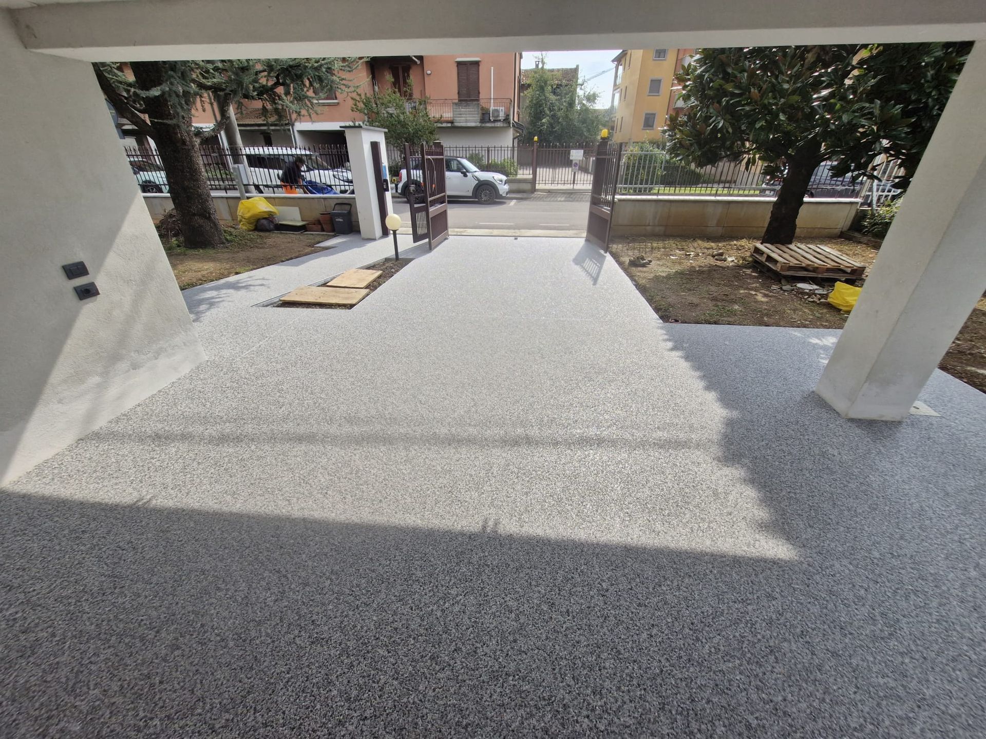 pavimenti drenanti in ciottoli