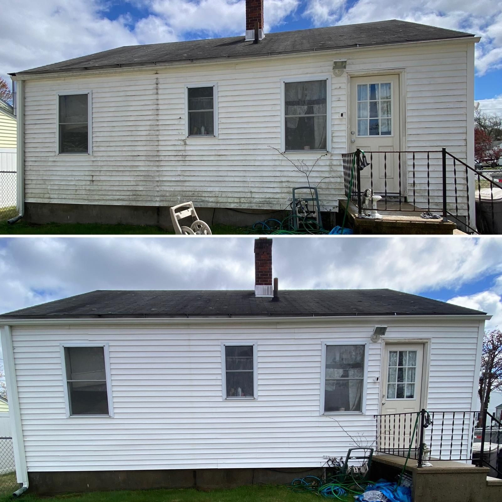 House power washing in Bristol CT cleaning exterior siding