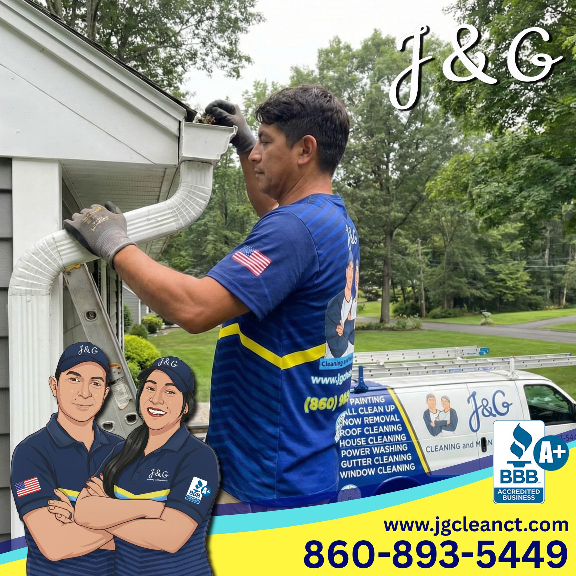Downspout cleaning in Newington CT downspout cleaning service in newington ct removing blockages