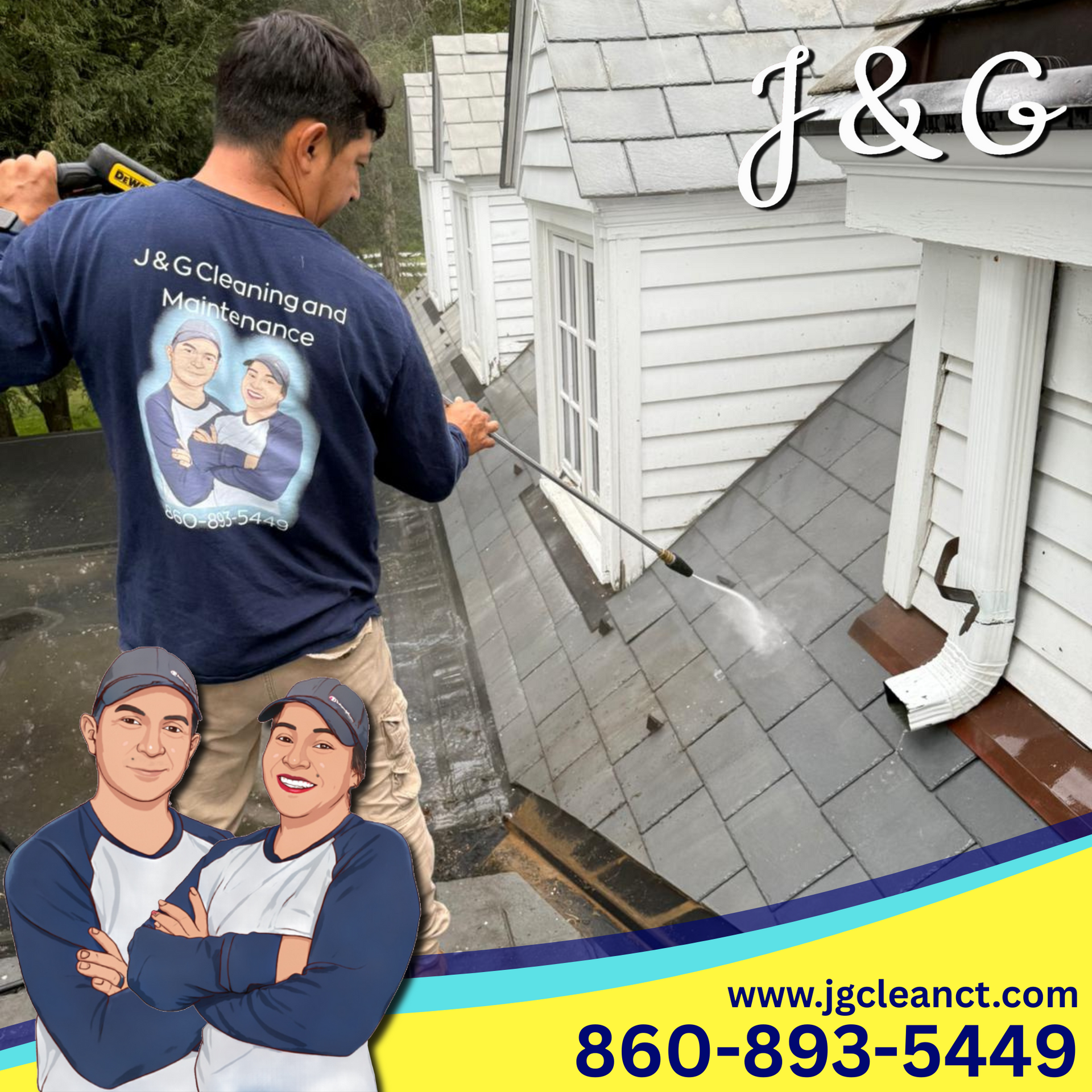 Licensed and insured roof cleaning company serving Wolcott CT and surrounding areas