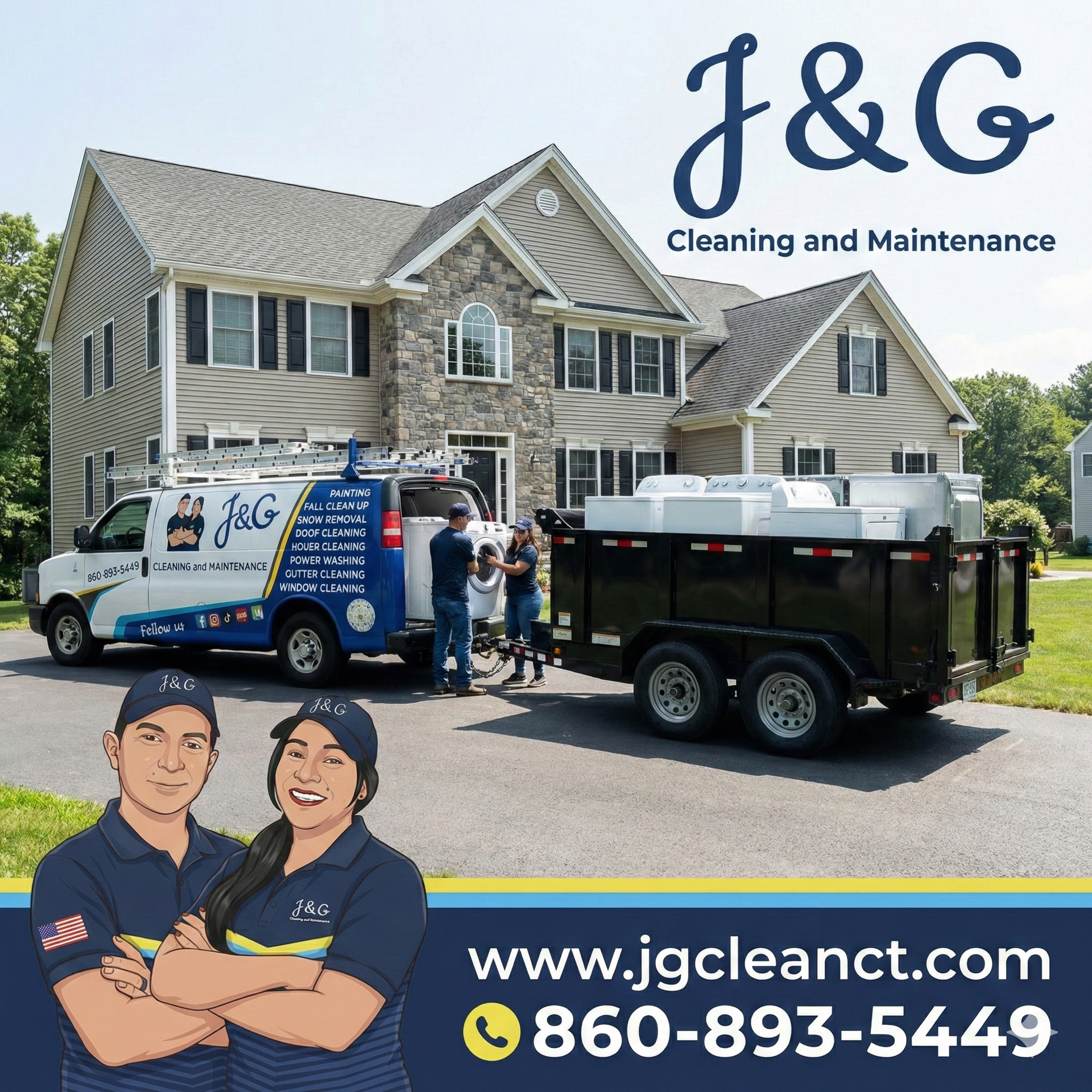 Finished basement cleanout with clear open space in Southington CT by J & G Cleaning and Maintenance Services LLC