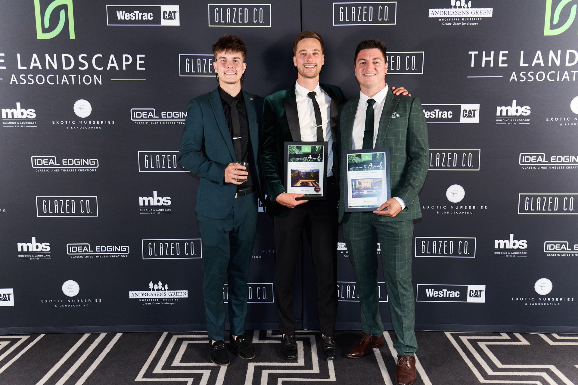 Modern Landscape Creations team at the Landscape Association Excellence Awards 2025 