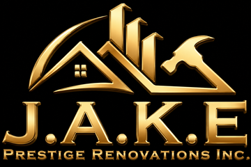 A logo for J.A.K.E. Prestige Renovations INC.
