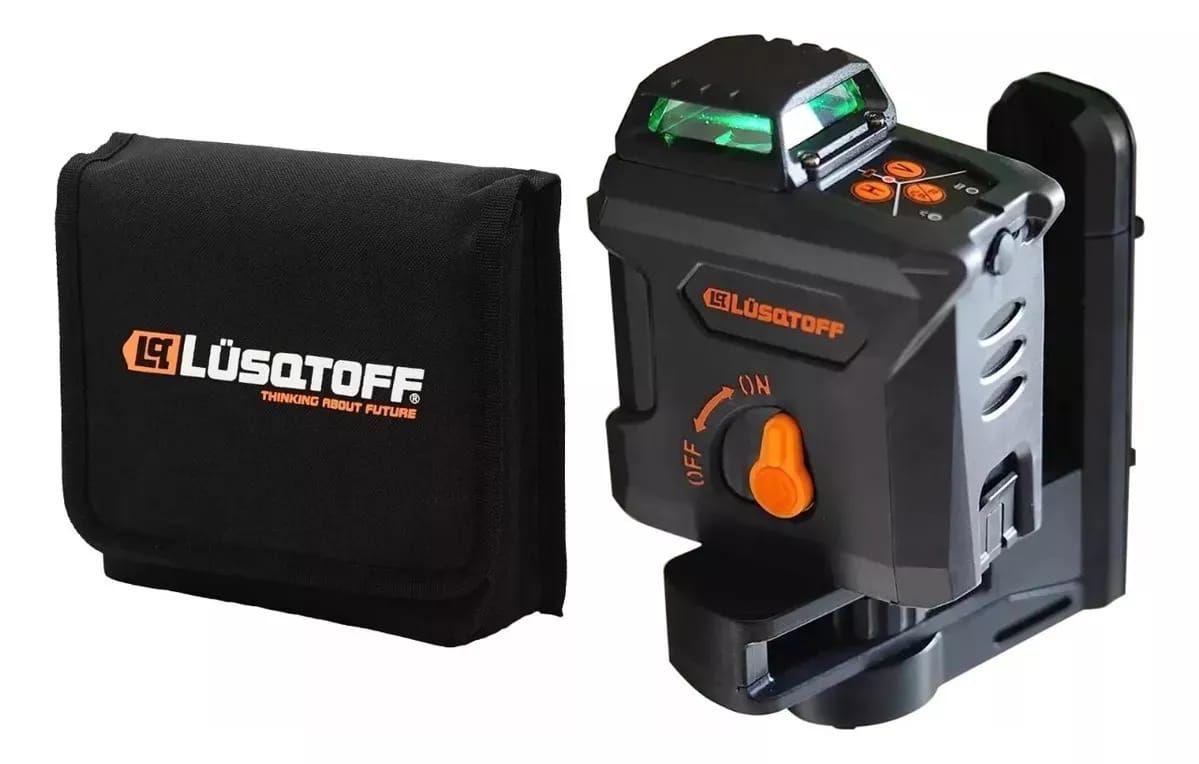 Nivel Laser  360° lusqtoff Luz Verde Cruz 30mts  NVL515-9  Autonivelante