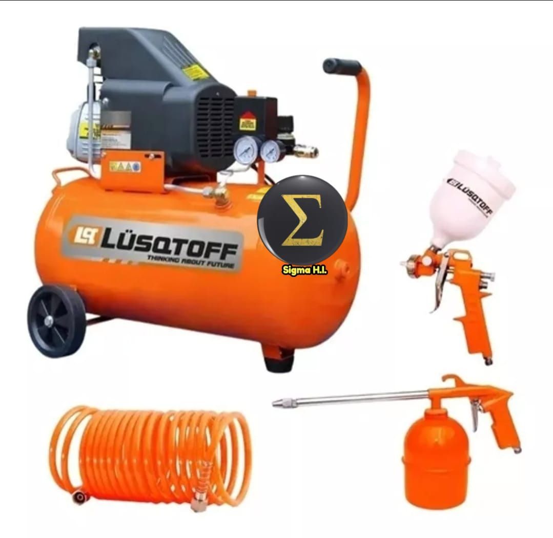 Compresor 50 Litros LUSQTOFF 2,5 HP con kit