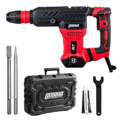 Martillo Demoledor Omaha 1300w 18j Sds Max Avt + Maletin Acc
