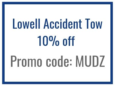 Blue-bordered sign: 