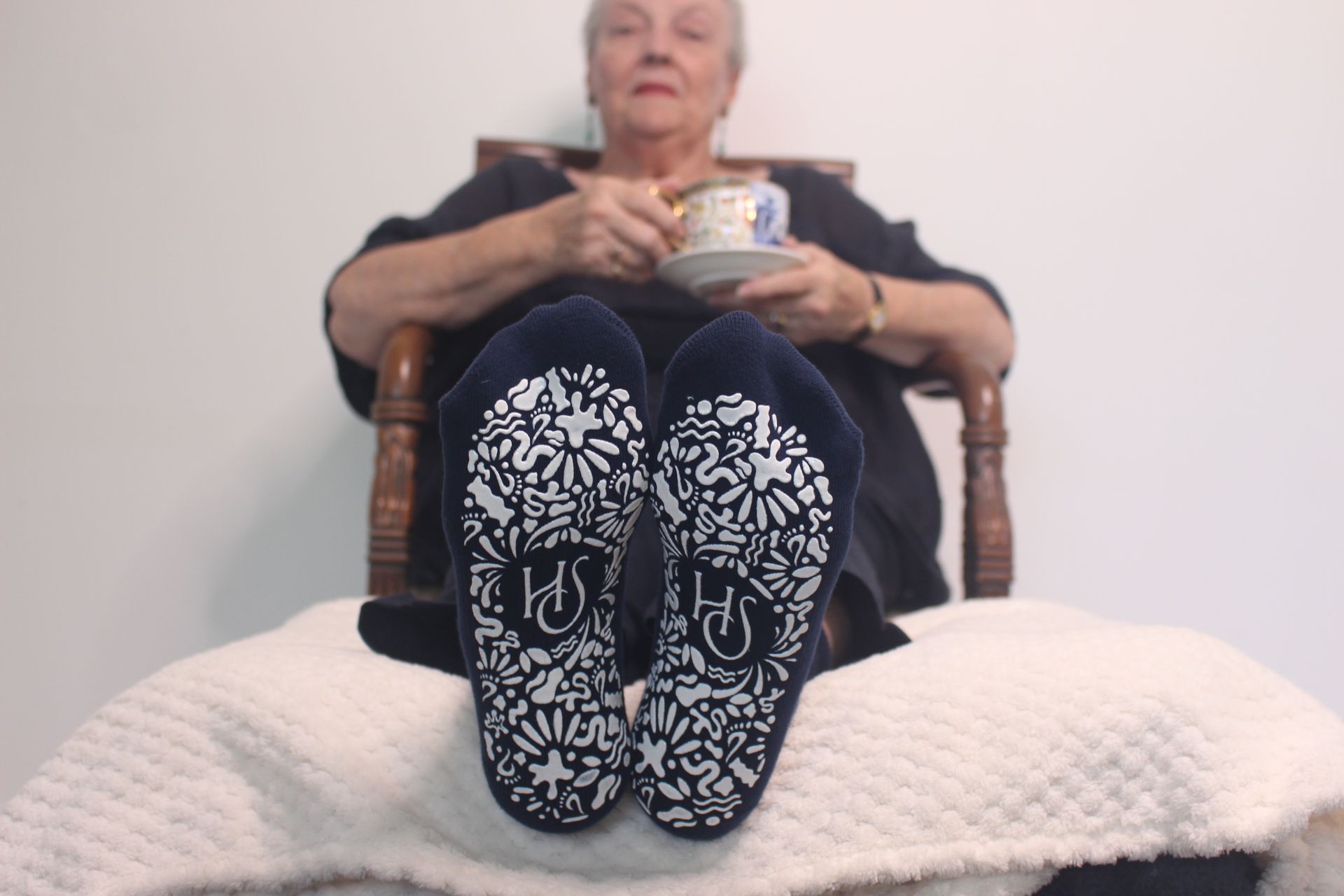 Therapeutic silver infused grips socks for health comfort and hygiene, diabetic friendly socks