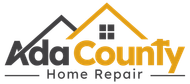AdaCounty Home Repair logo in black, gold, and gray with a house roof icon
